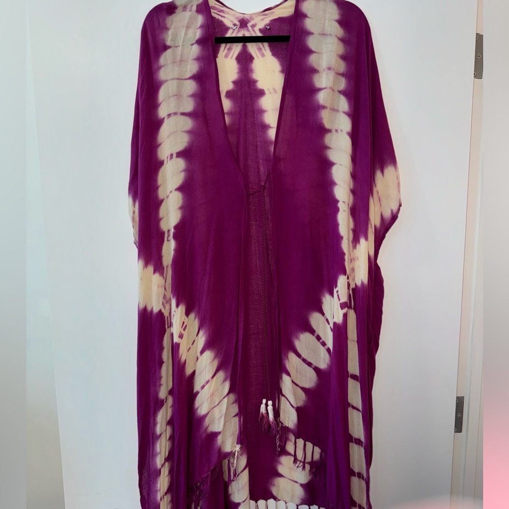 Michael Stars Tie Dye Coverup | One Size - Picture 5 of 6